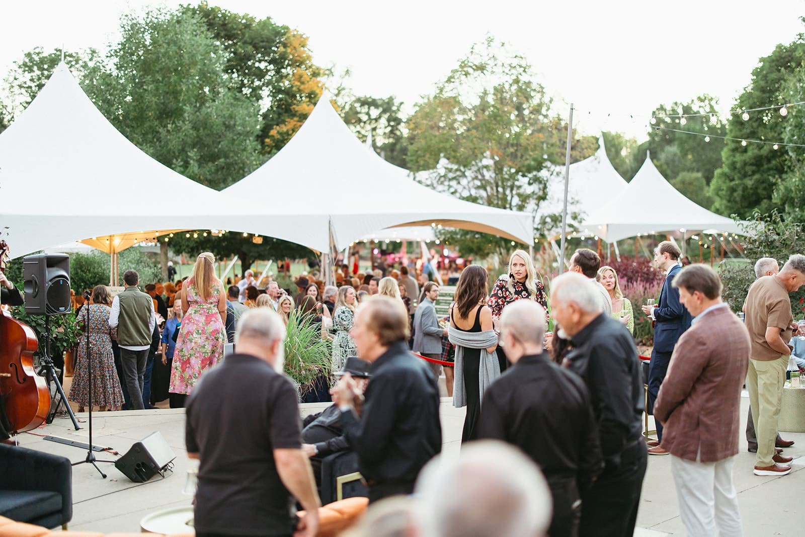Guests enjoying Autumn Gala at the Botanical Garden of the Ozarks